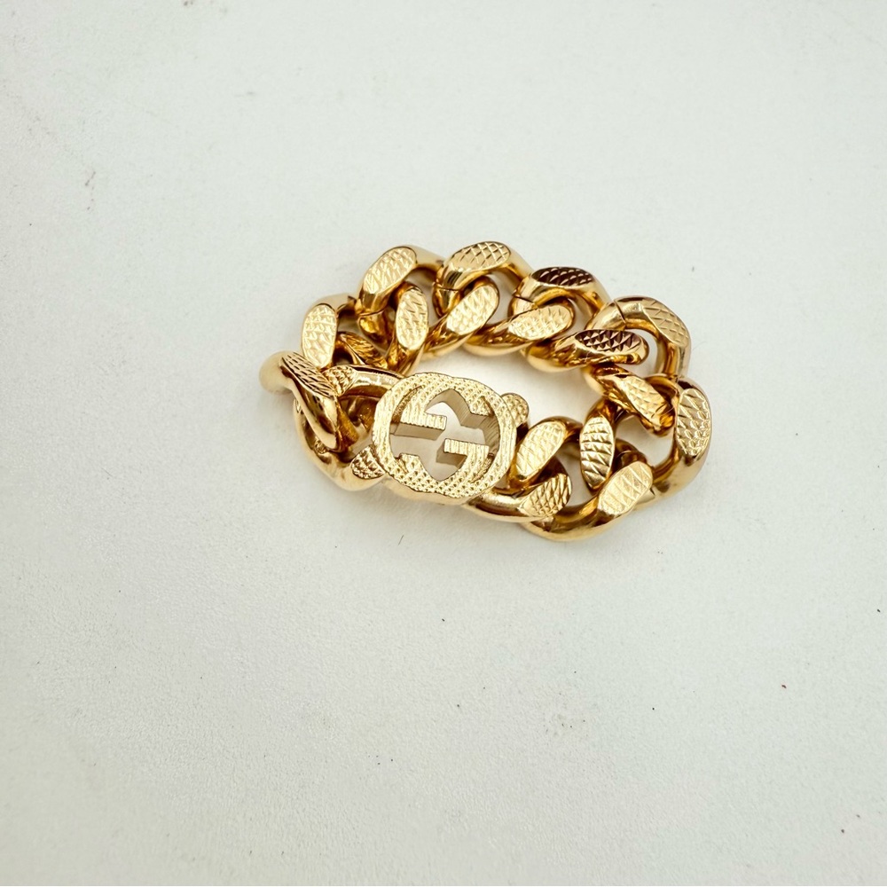Gucci Interlocking G Chain Link Ring - Picture 2 of 4